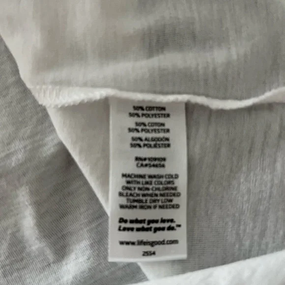 Lot of 2 MSU V-Neck LIFE IS GOOD Tees, Medium - Picture 6 of 12